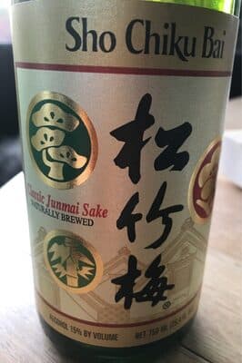 Sho Chiku Bai Junmai Sake