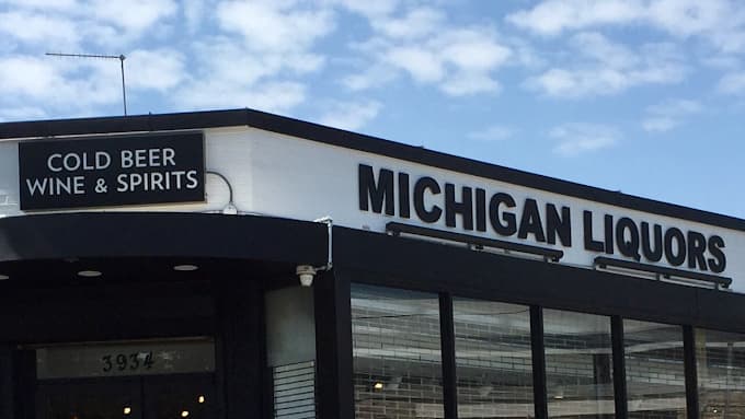Michigan Liquors storefront on 12th Street NE, Washington DC