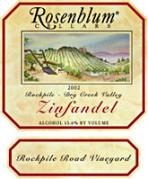 Rosenblum - Zinfandel Dry Creek Valley Rockpile Road Vineyard 0